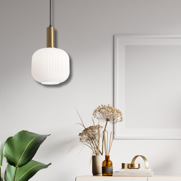 Suspension Noah 1 lumière, design minimaliste pour ambiances modernes